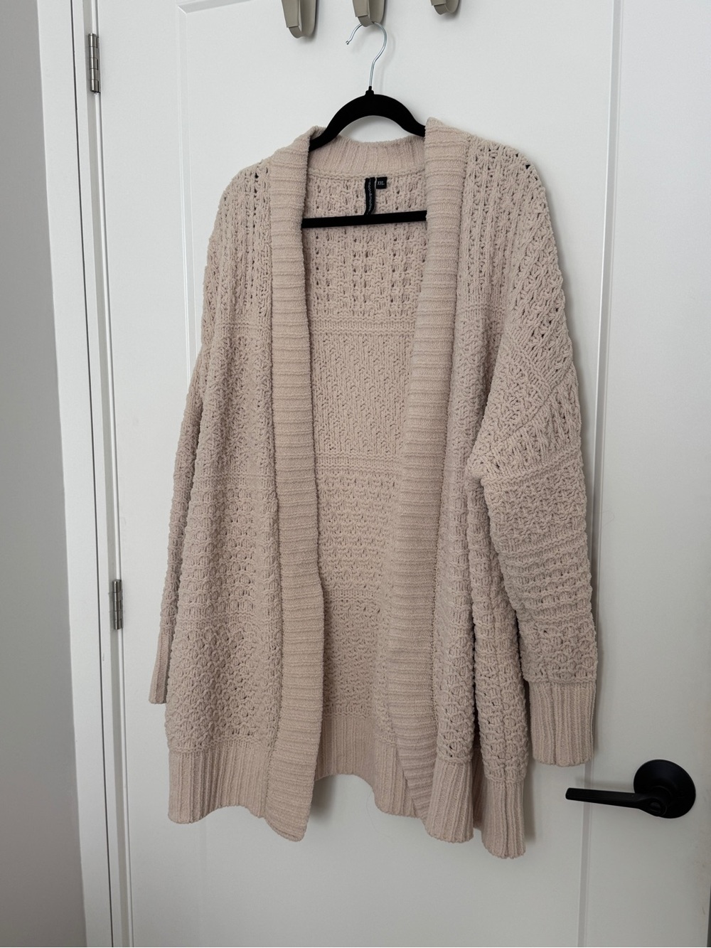 moon & madison Cream Open-Front Chunky Knit Cardigan